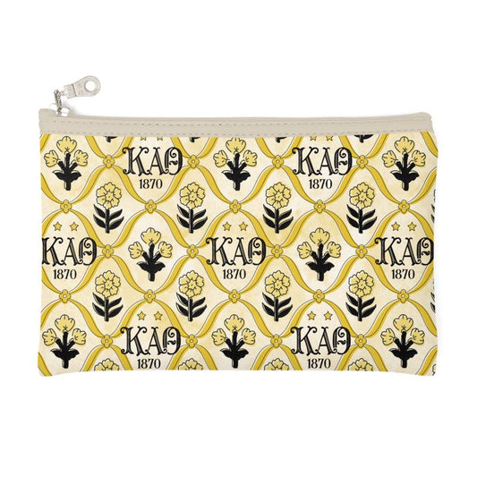 Kappa Alpha Theta Block Print Cosmetic Bag