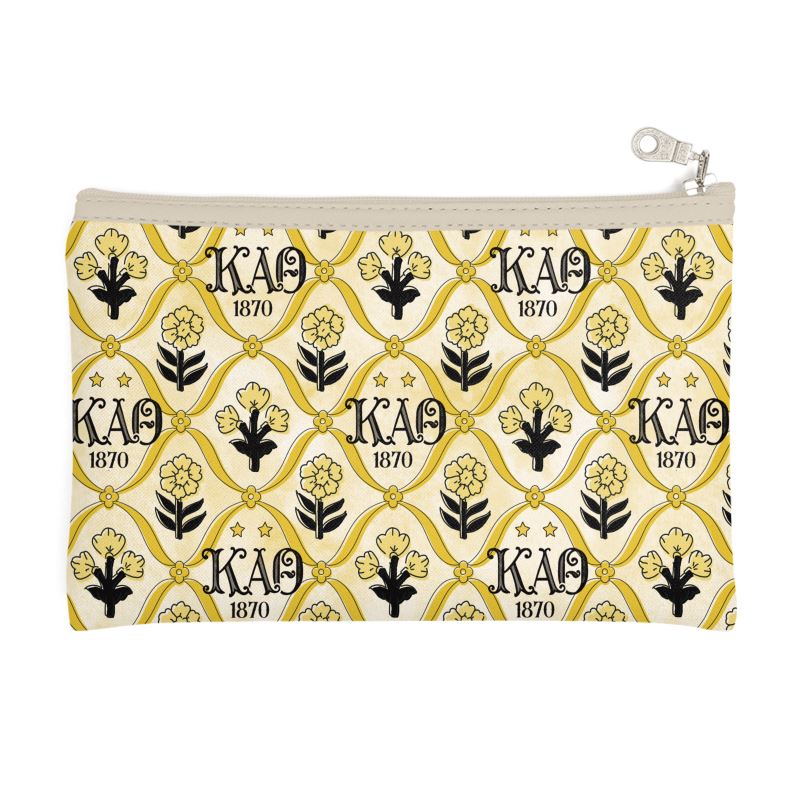Kappa Alpha Theta Block Print Cosmetic Bag