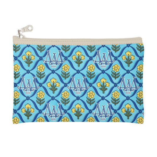 Delta Delta Delta Block Print Cosmetic Bag