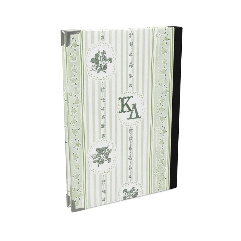 Kappa Delta Striped White Rose Journal