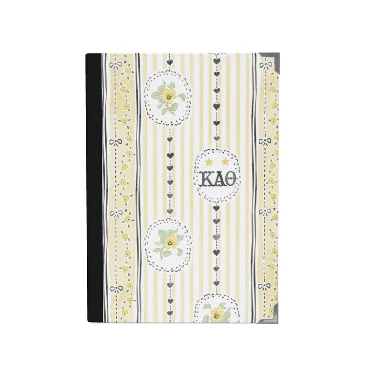 Kappa Alpha Theta Striped Yellow Pansy Journal