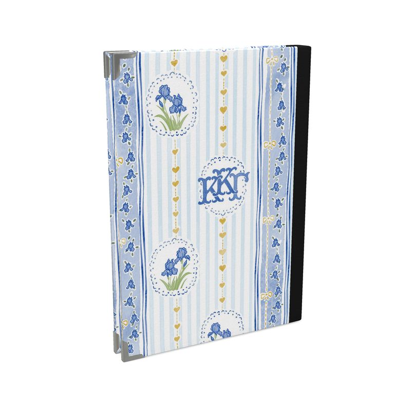 Kappa Kappa Gamma Striped Blue Iris Journal