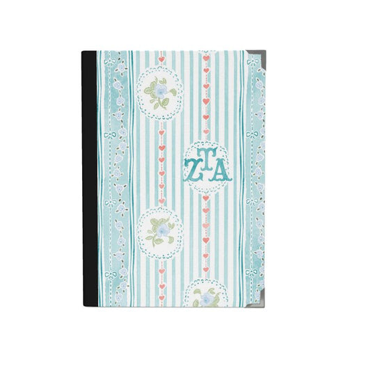 Zeta Tau Alpha Striped White Violet Journal