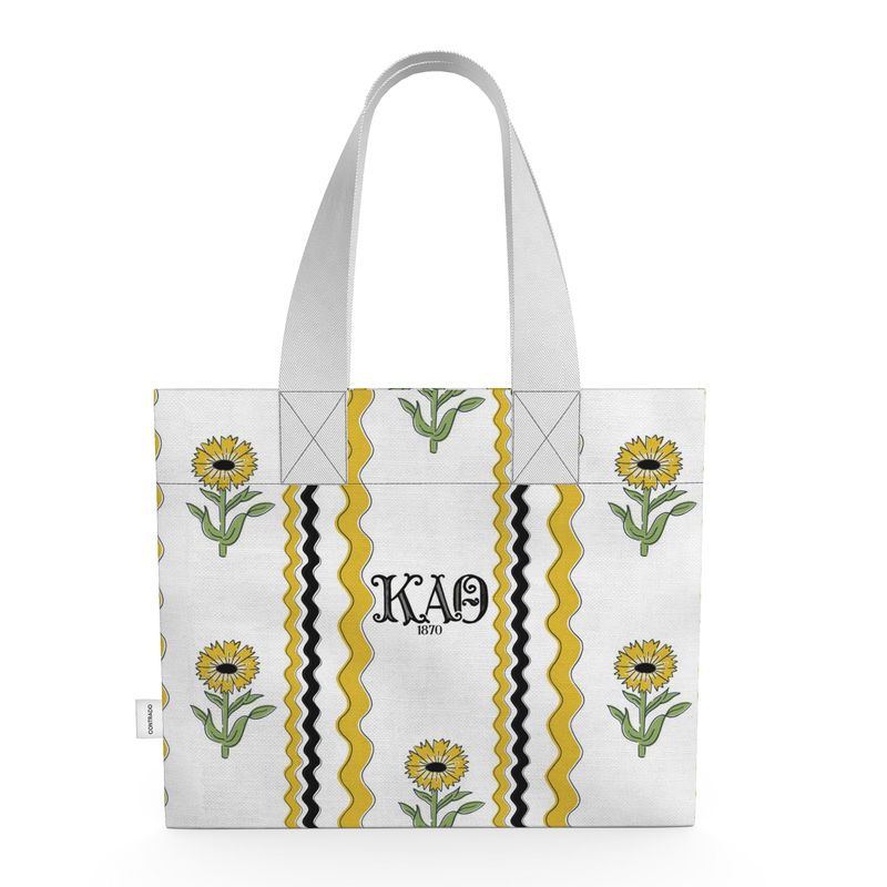 Kappa Alpha Theta Organic Cotton Rickrack Tote