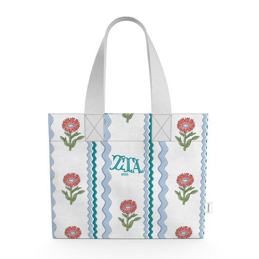 Zeta Tau Alpha Organic Cotton Rickrack Tote