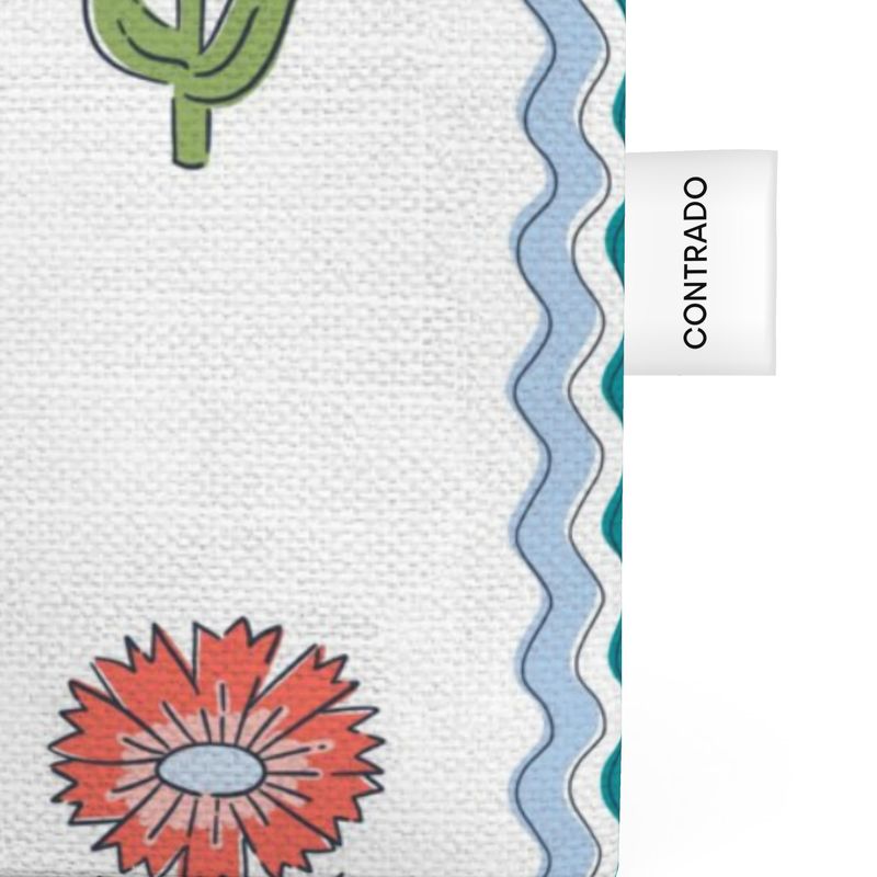 Zeta Tau Alpha Organic Cotton Rickrack Tote