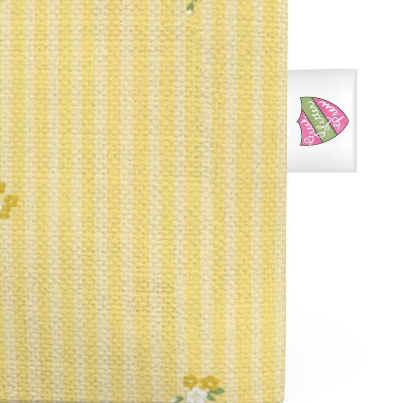 Kappa Alpha Theta Floral Frame Organic Cotton Canvas Tote Bag