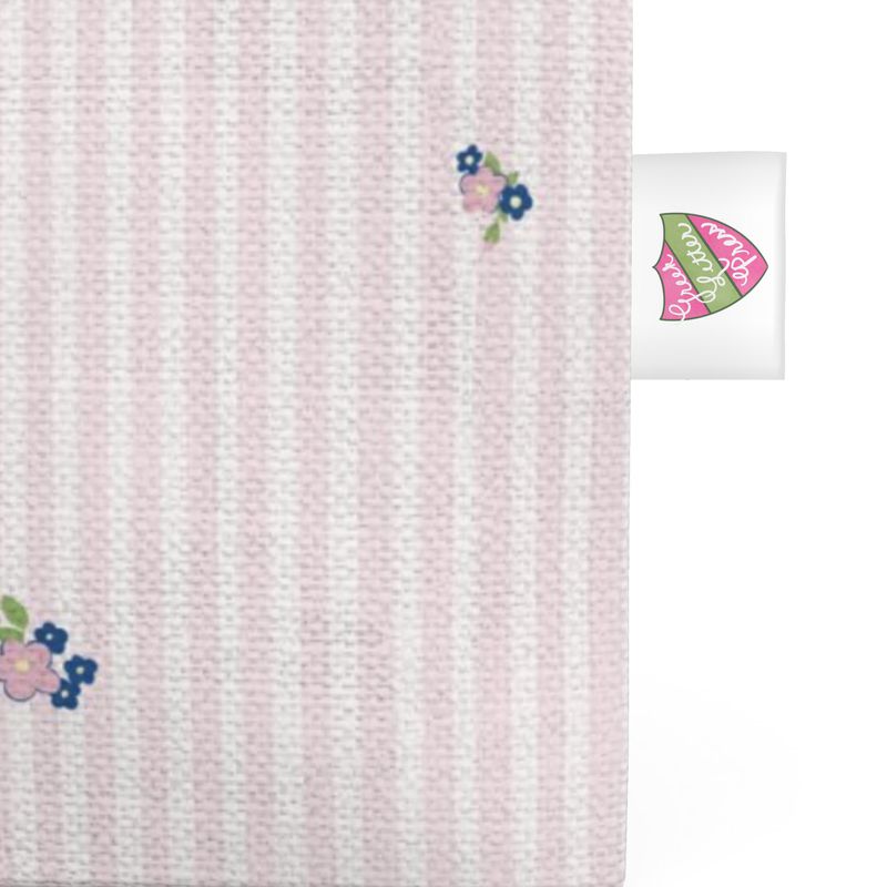 Delta Gamma Floral Frame Organic Cotton Canvas Tote Bag