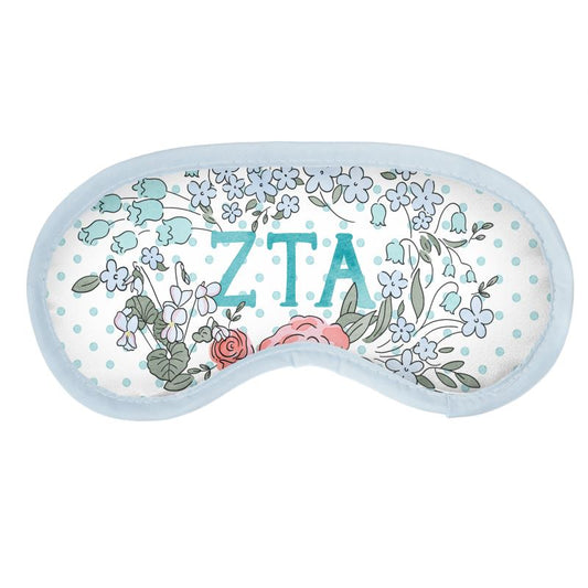 Zeta Tau Alpha Violet + Dot Eye Mask