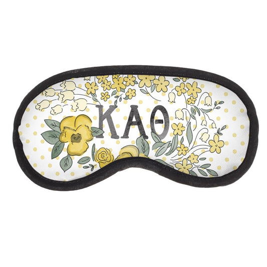 Kappa Alpha Theta Pansy + Dot Eye Mask