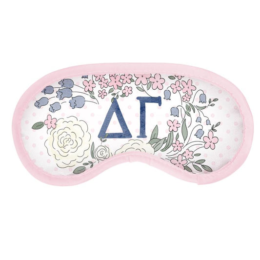 Delta Gamma Rose + Dot Eye Mask
