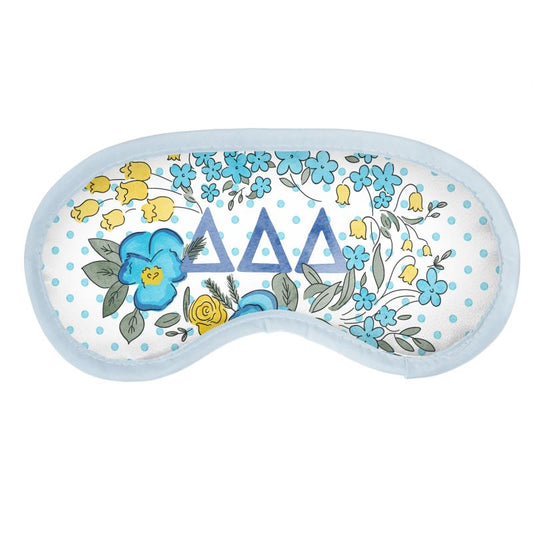 Delta Delta Delta Pansy + Dot Eye Mask