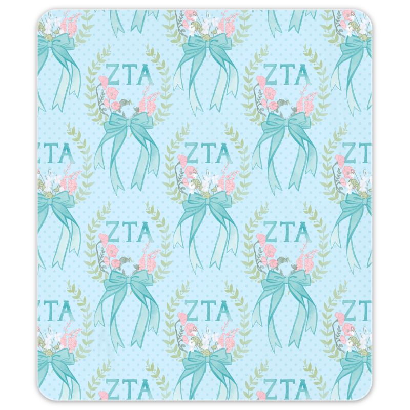 Zeta Tau Alpha Laurel Wreath + Violet Oversized Beach Towel