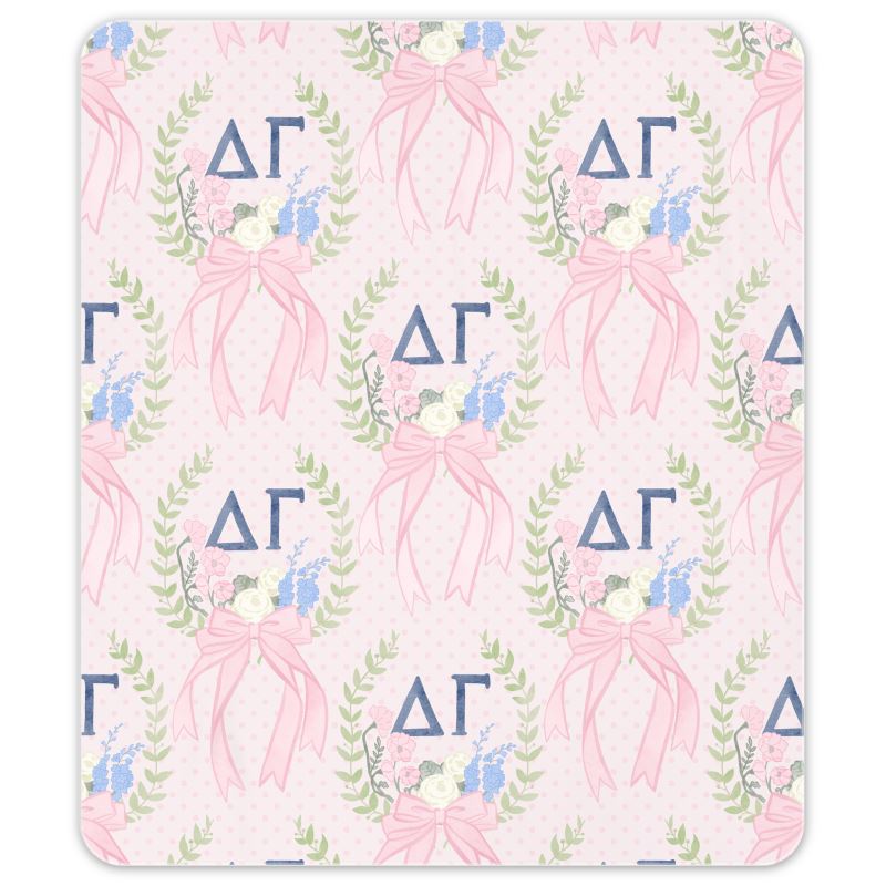 Delta Gamma Laurel Wreath + Rose Oversized Beach Towel