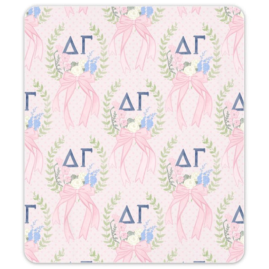 Delta Gamma Laurel Wreath + Rose Oversized Beach Towel