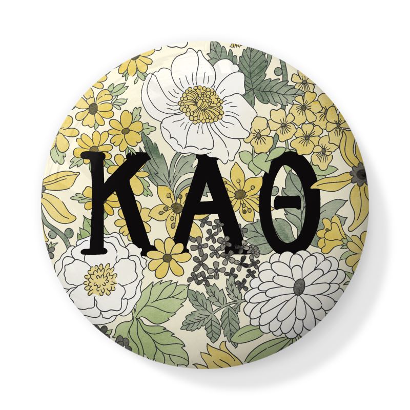 Kappa Alpha Theta Liberty-Style Floral Bone China Trinket Pot