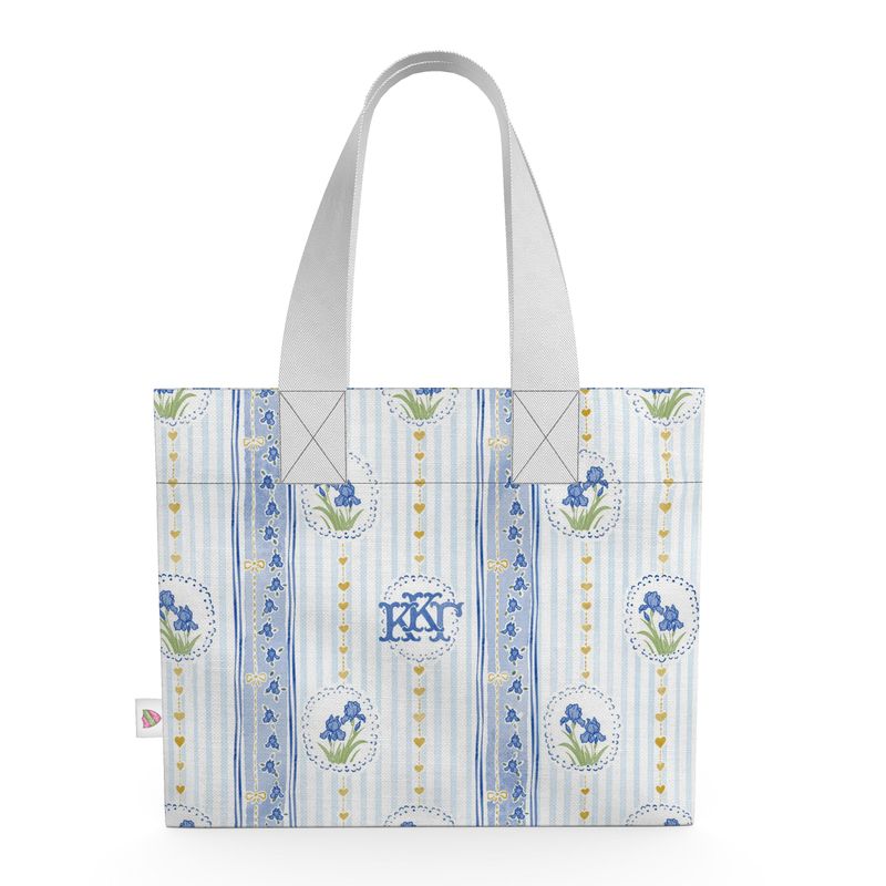 Kappa Kappa Gamma Stripes + Hearts Organic Cotton Canvas Tote Bag