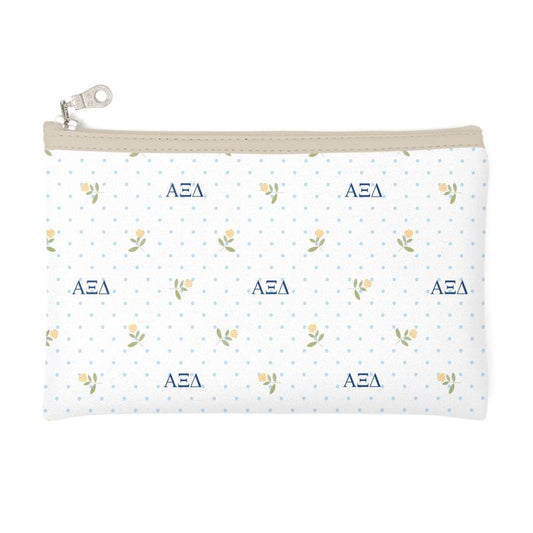 Αlpha Xi Delta Cosmetic Bag with Roses