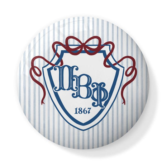 Pi Beta Phi Bow + Shield Bone China Trinket Box