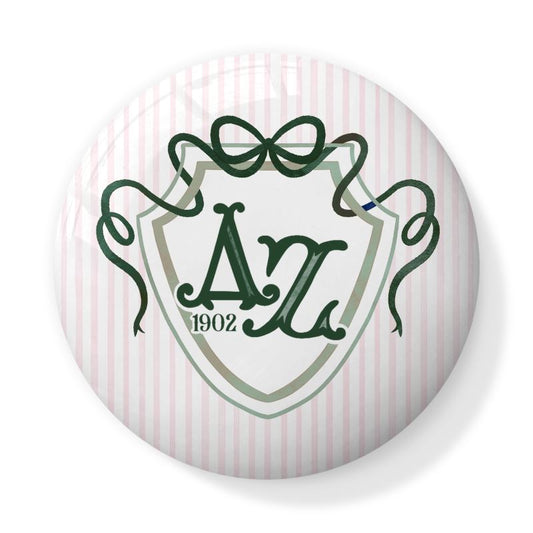 Delta Zeta Bow + Shield Bone China Trinket Box