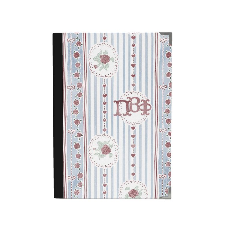 Pi Beta Phi Stripes + Hearts Rose Journal