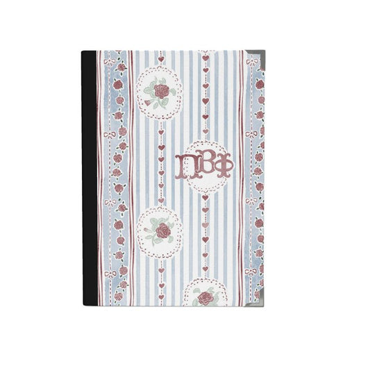 Pi Beta Phi Stripes + Hearts Rose Journal