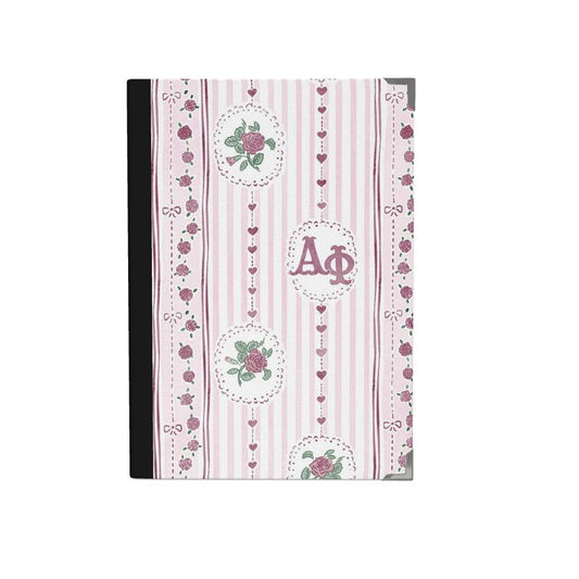 Alpha Phi Stripes + Hearts Journal