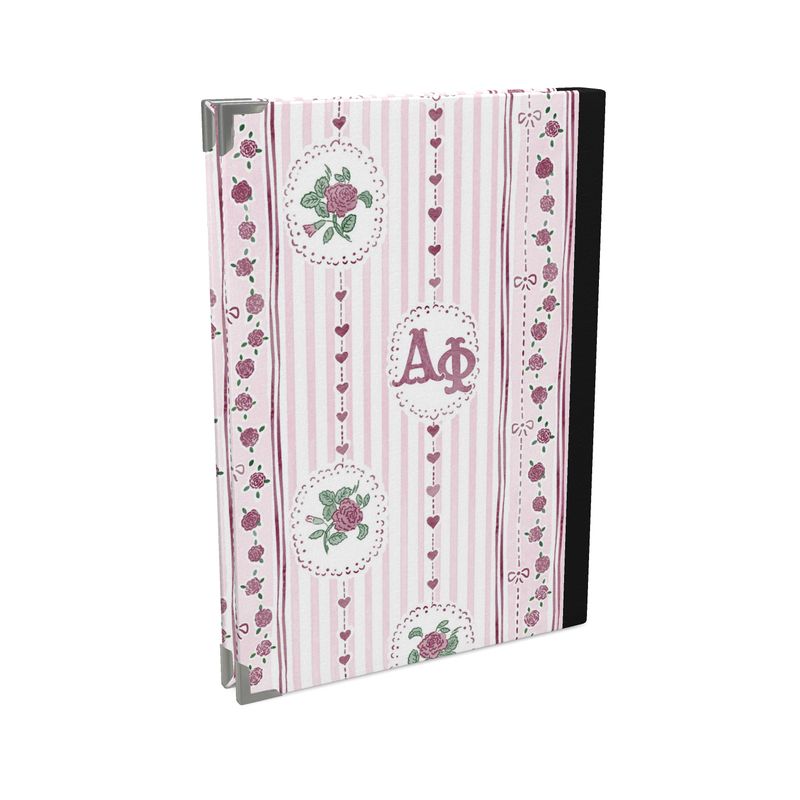 Alpha Phi Stripes + Hearts Journal