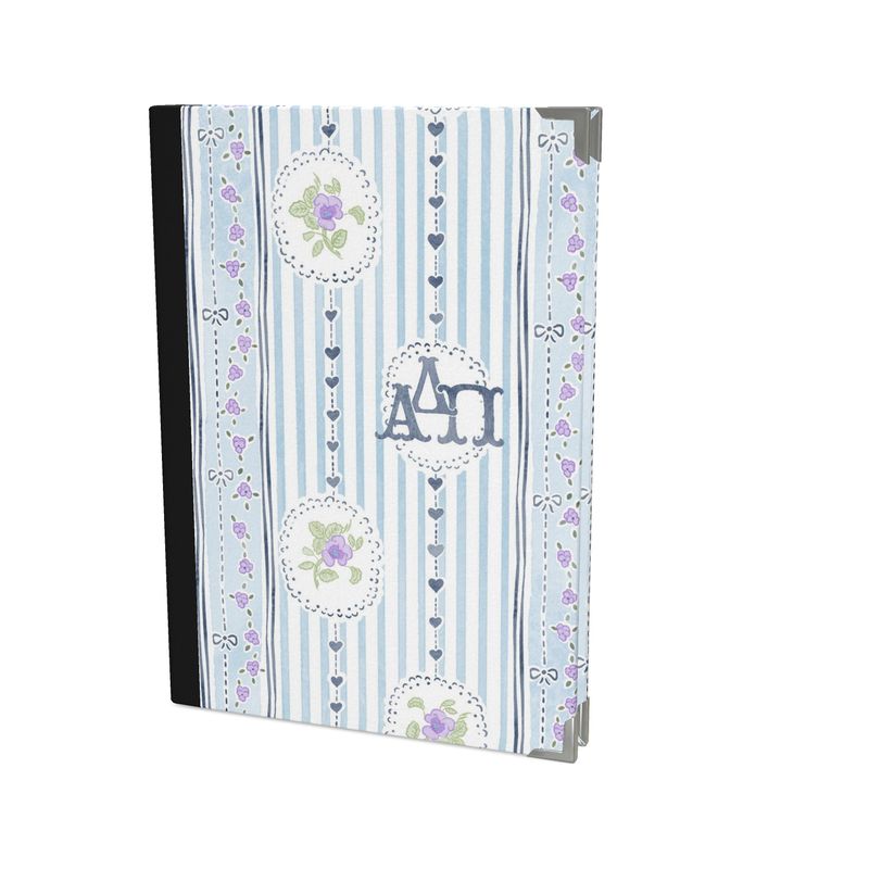 Alpha Delta Pi Stripes + Hearts Violet Journal