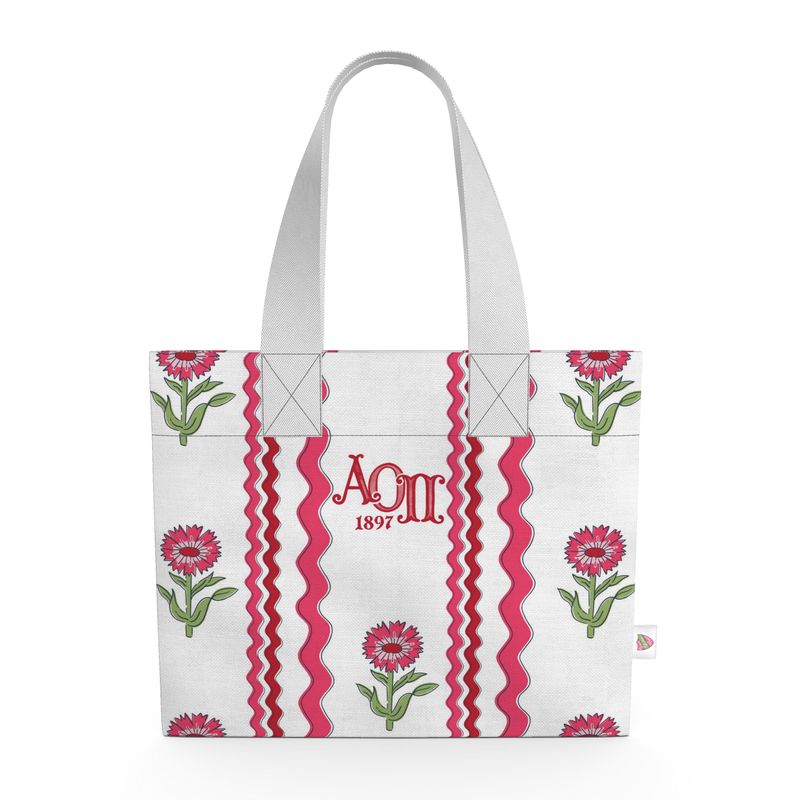 Alpha Omicron Pi Organic Cotton Canvas Tote