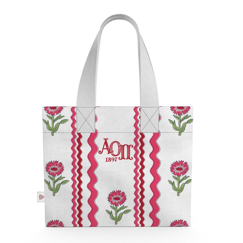 Alpha Omicron Pi Organic Cotton Canvas Tote