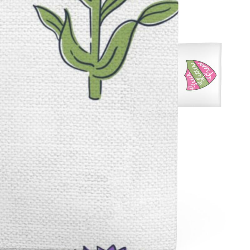 Alpha Delta Pi Organic Cotton Block Print Canvas Tote