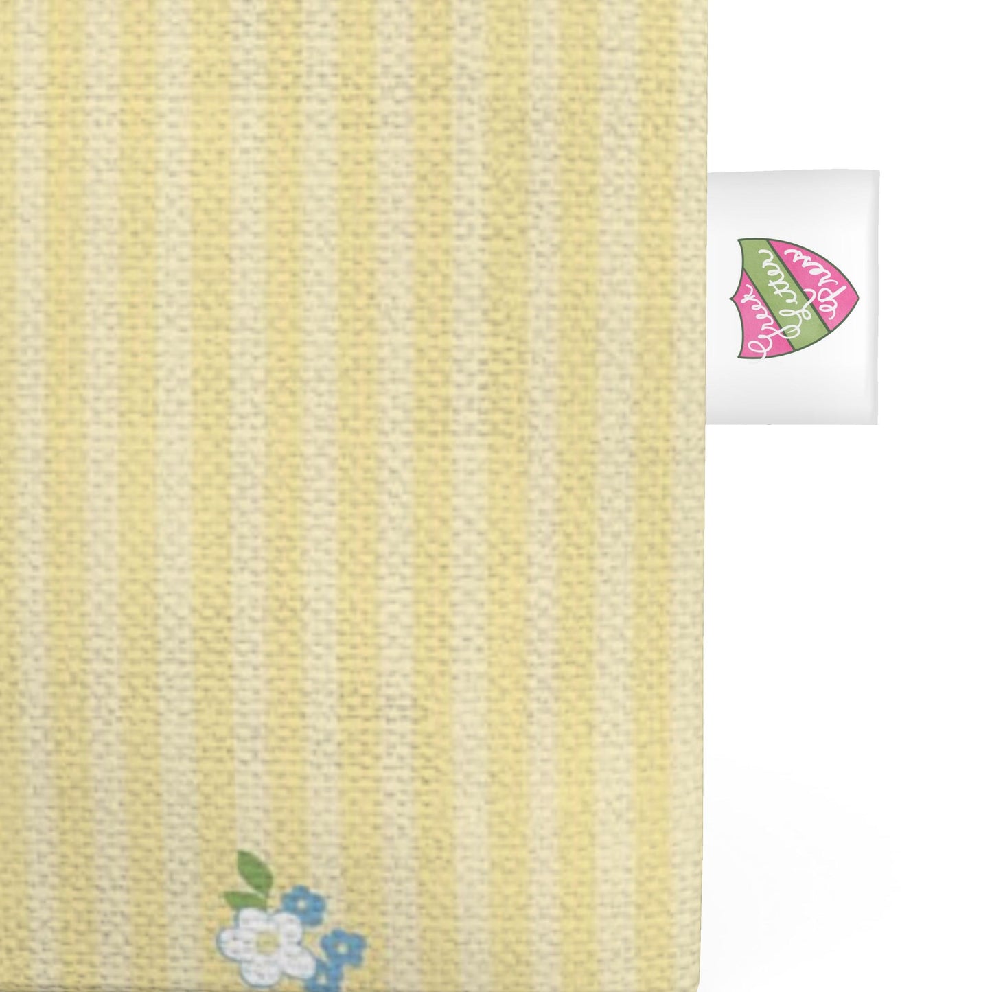 Alpha Xi Delta Floral Frame Organic Cotton Canvas Tote