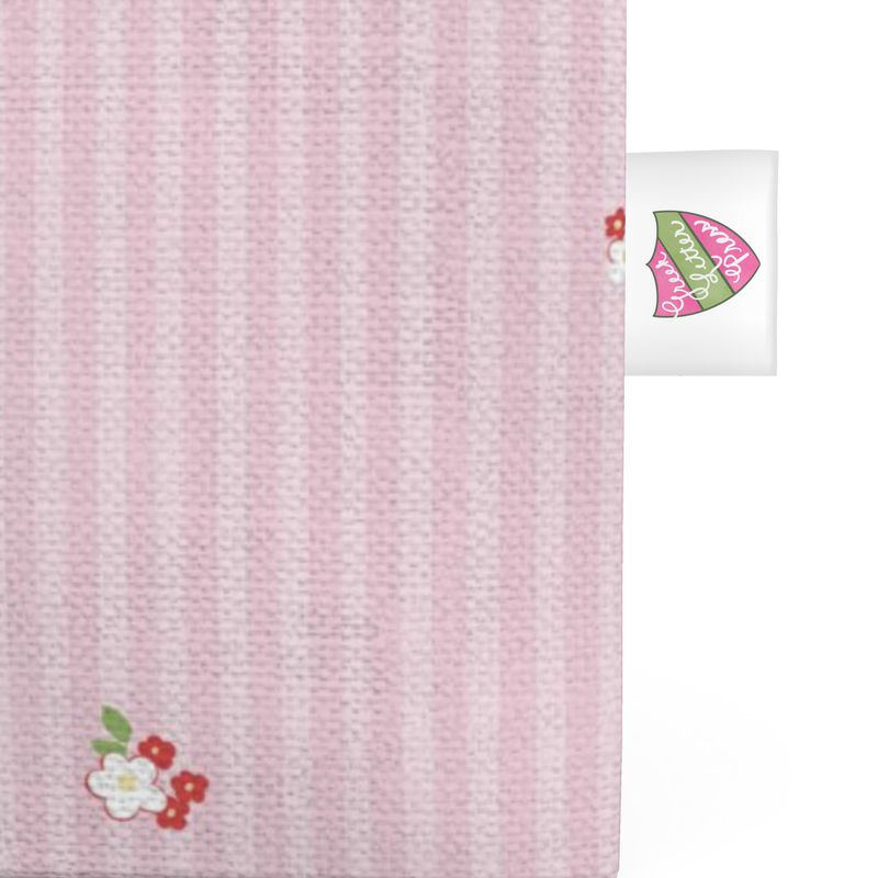 Alpha Chi Omega Floral Frame Cotton Canvas Tote