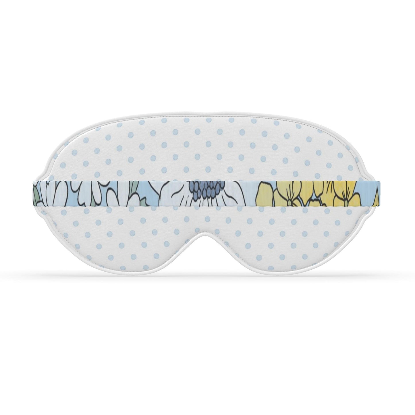 Alpha Xi Delta Pink Rose + Dot Satin Sleep Mask