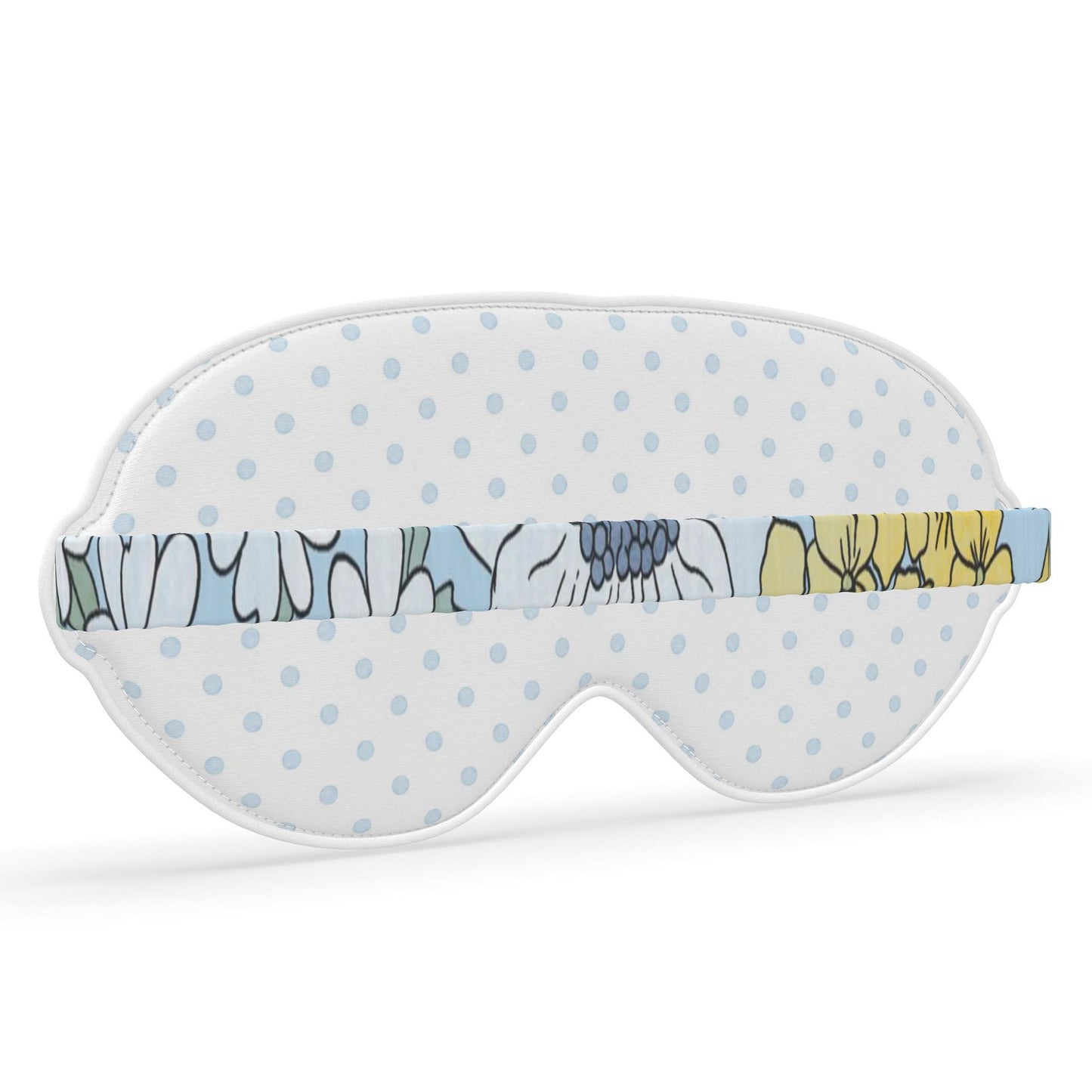 Alpha Xi Delta Pink Rose + Dot Satin Sleep Mask