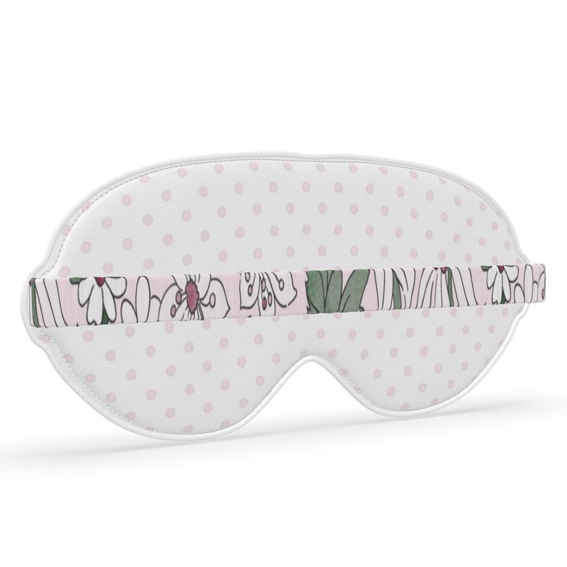 Alpha Phi Rose + Dot Satin Sleep Mask