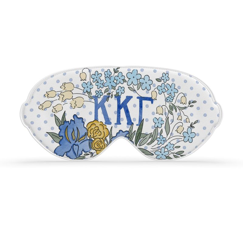 Kappa Kappa Gamma Iris + Dot Satin Sleep Mask