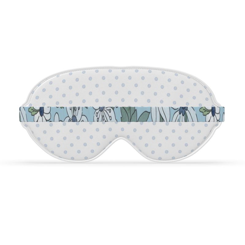 Alpha Delta Pi Violet + Dot Satin Sleep Mask