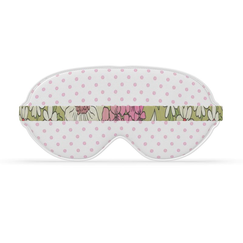 Alpha Chi Omega Carnation + Dot Satin Sleep Mask