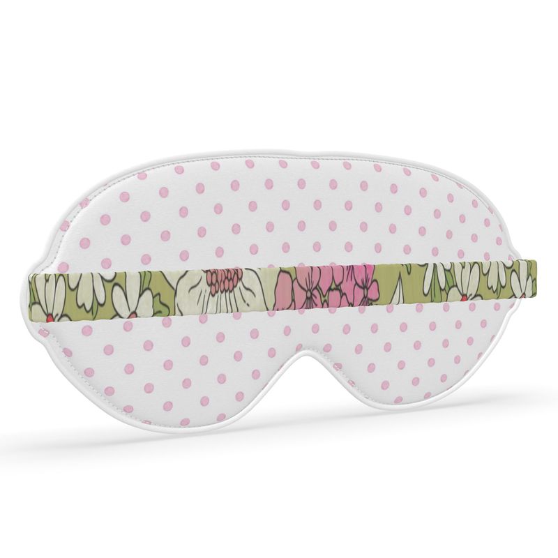 Alpha Chi Omega Carnation + Dot Satin Sleep Mask