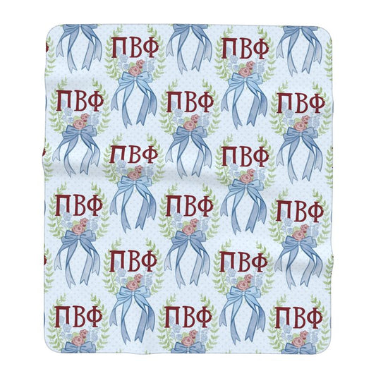 Pi Beta Phi Laurel Wreath + Rose Oversized Beach Towel