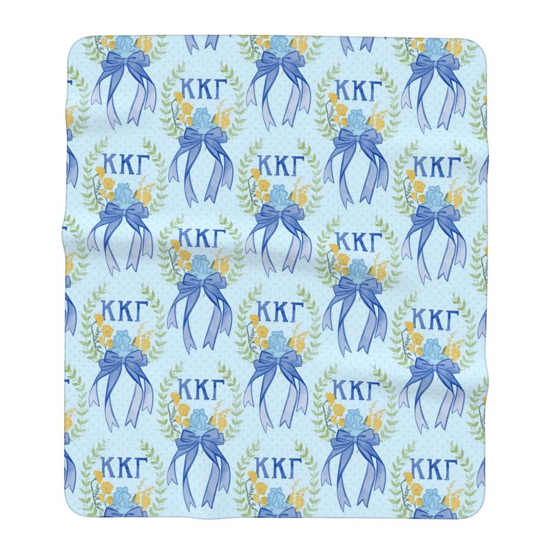 Kappa Kappa Gamma Laurel Wreath + Iris Oversized Beach Towel