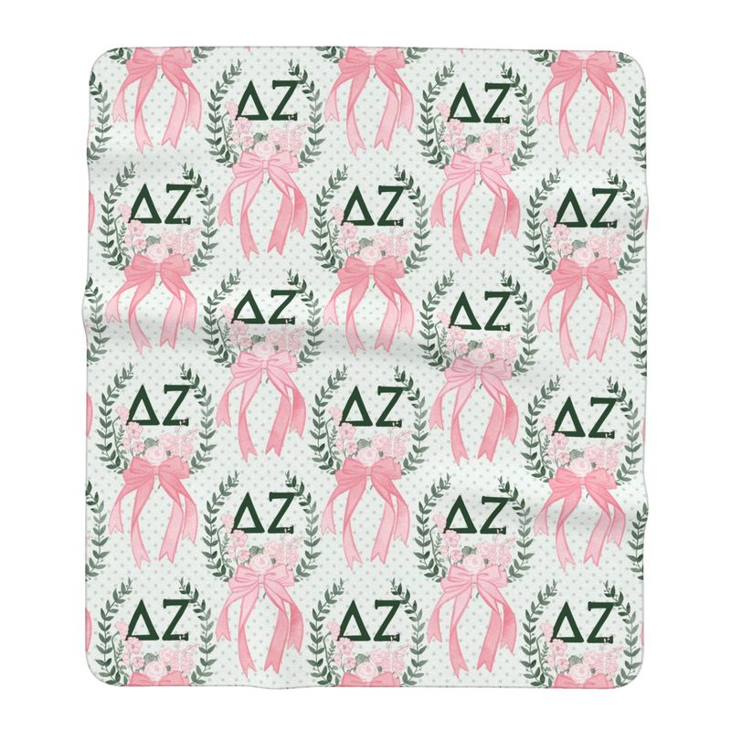 Delta Zeta Laurel Wreath + Rose Oversized Beach Towel