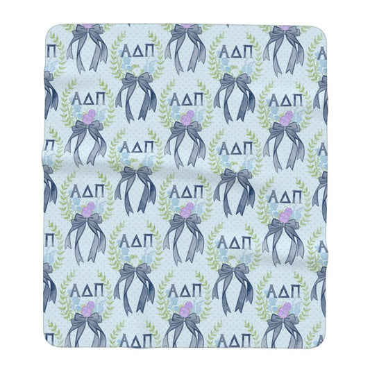 Alpha Delta Pi Laurel Wreath + Violet Oversized Beach Towel