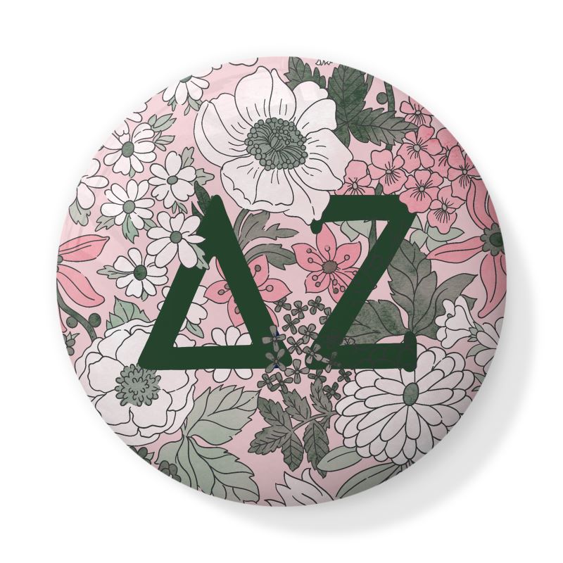 Delta Zeta Liberty-Style Floral Bone China Trinket Box