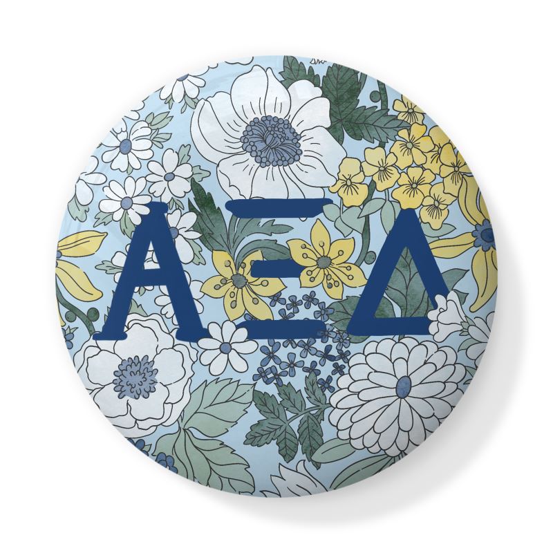 Alpha Xi Delta Liberty-Style Floral Bone China Trinket Box