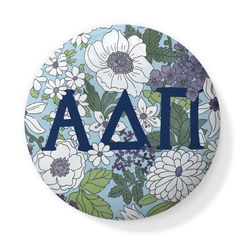 Alpha Delta Pi Liberty-Style Floral Bone China Trinket Box