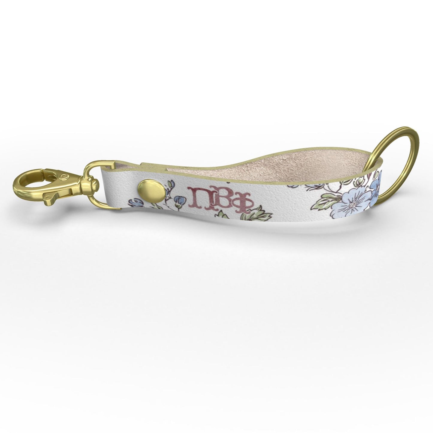 Pi Beta Phi Floral Strap Keychain
