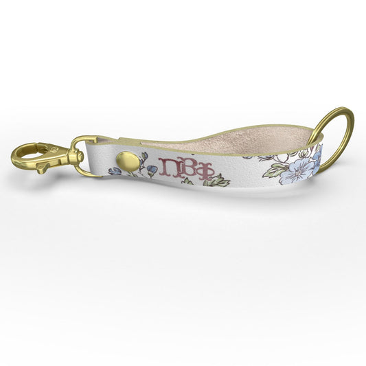 Pi Beta Phi Floral Strap Keychain